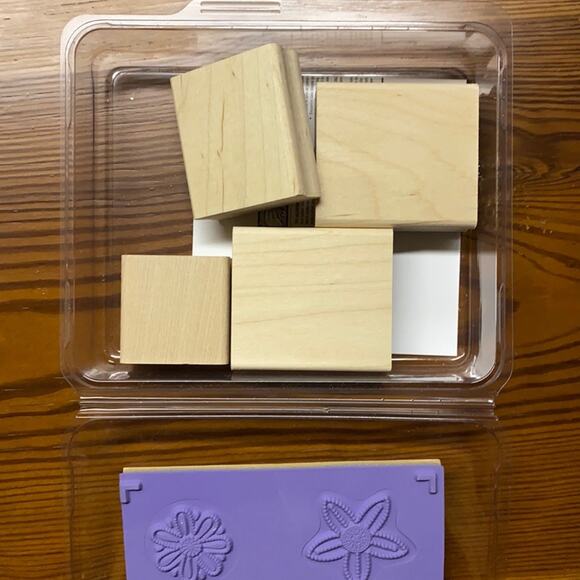 Stampin’ Up! “Polka Dot Punches” Rubber Stamp Kit UNUSED - Picture 6 of 10